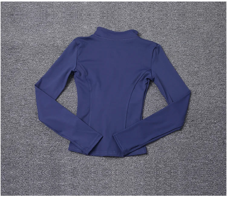 Veste de Sport pour femmes, chemise à manches longues, manteau d'entraînement, vêtements d'entraînement, de Yoga