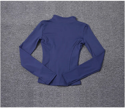 Veste de Sport pour femmes, chemise à manches longues, manteau d'entraînement, vêtements d'entraînement, de Yoga