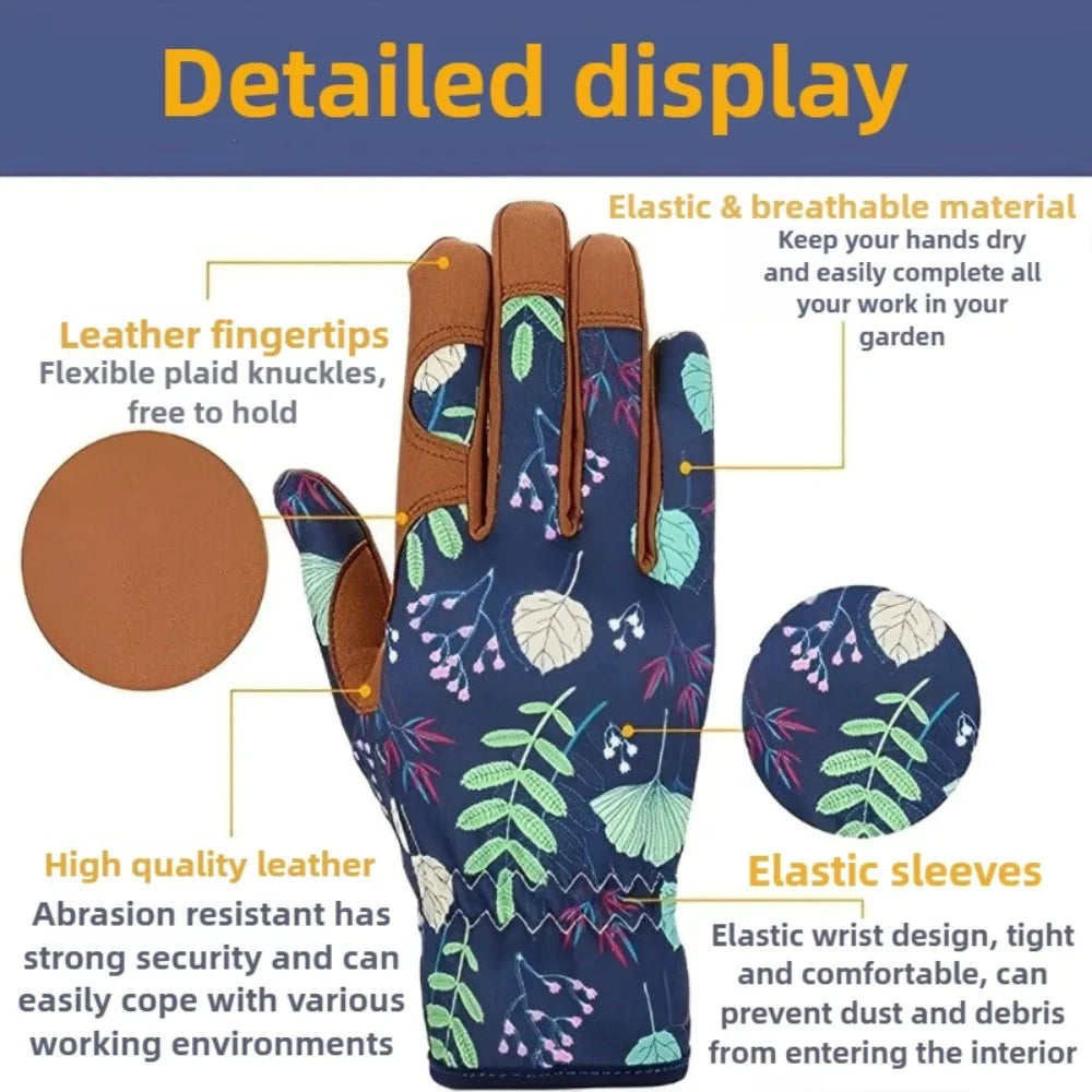 Gants de jardinage en microfibre, Anti-emmêlement, professionnels, sûrs, Anti-épines, antidérapants, résistants à la perforation, pour le travail, la plantation