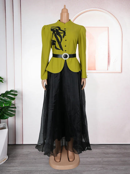 Robes de soirée africaines grande taille pour femmes, nouvelle mode Dashiki Ankara, robe de soirée de mariage élégante, robe Maxi musulmane, 2025