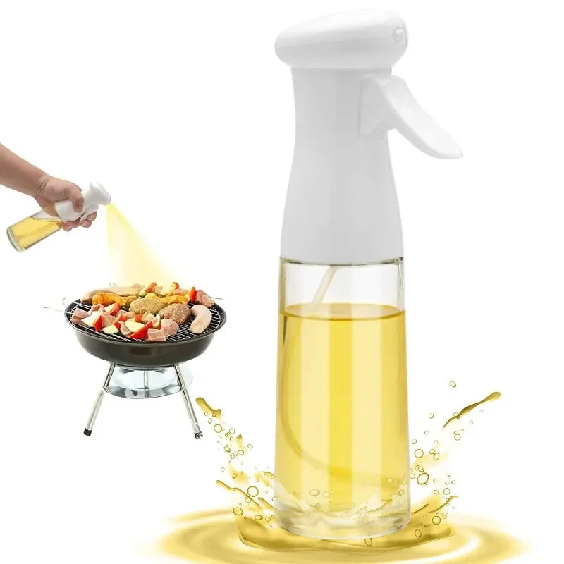 Spray d'huile pour la cuisson, bouteille distributrice d'huile d'olive, pulvérisateur, brume, vinaigre d'huile de qualité alimentaire réutilisable, bouteille de pulvérisation, accessoires de cuisine