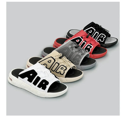 Pantoufles hommes coussin d'air conception glisser homme été nouveau PVC doux antidérapant hommes pantoufles de sport pour hommes tongs Chanclas Hombre