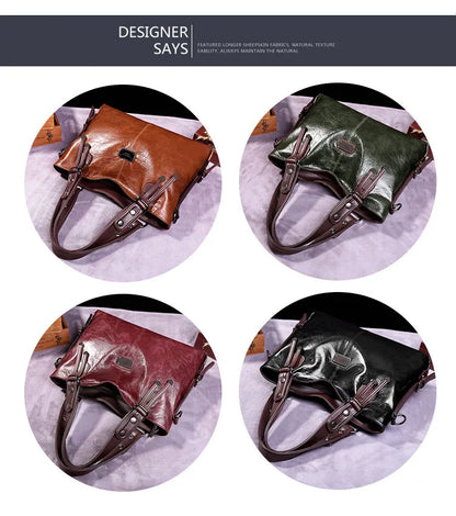 Sac fourre-tout décontracté pour femmes, sacs à main en cuir souple, sacs à bandoulière Vintage de grande capacité, nouvelle mode 2023