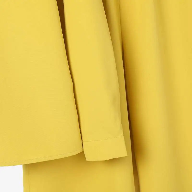 Ensemble chemise et pantalon pour femmes, élégant, col à revers, manches longues, mode automne, tenues, pantalons de travail solides, costumes, survêtement, 2 pièces