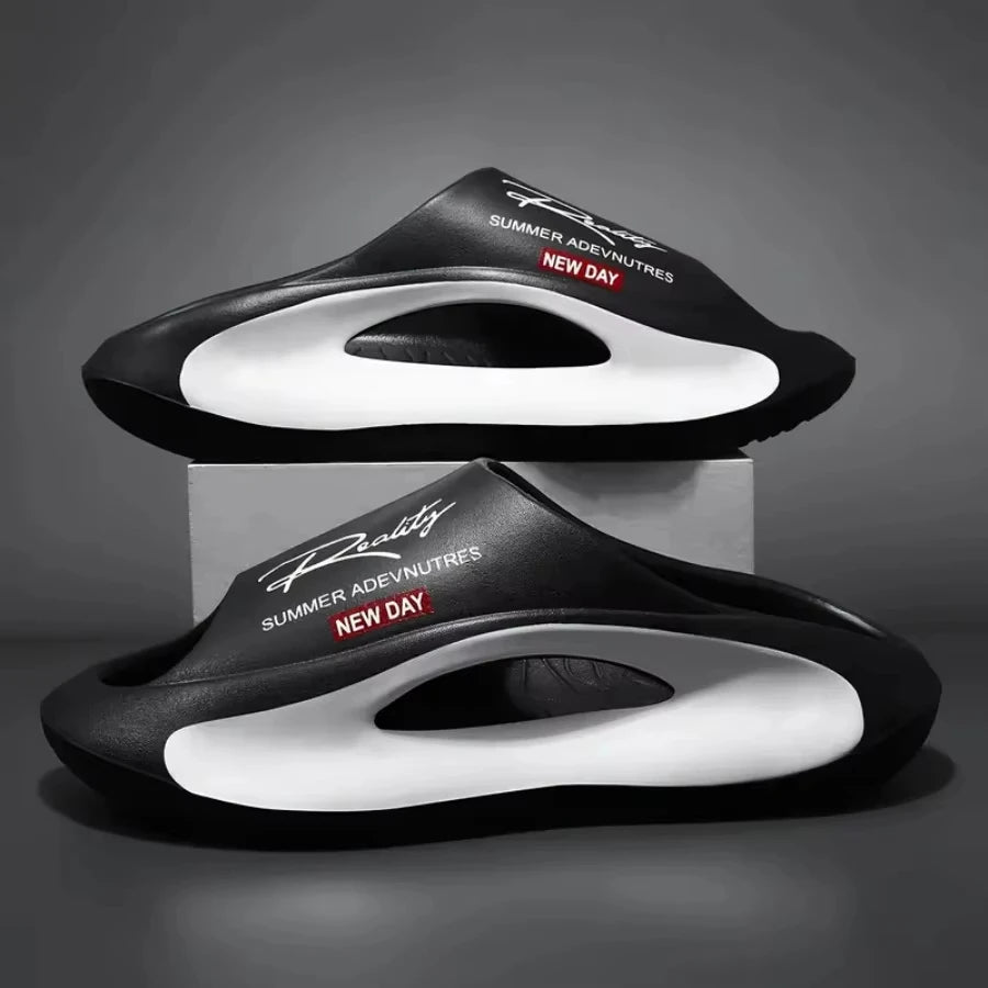 Pantoufles pour hommes et femmes, pantoufles de couple antidérapantes à la mode EVA 2 couleurs 36-45