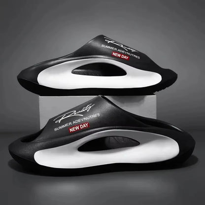 Pantoufles pour hommes et femmes, pantoufles de couple antidérapantes à la mode EVA 2 couleurs 36-45