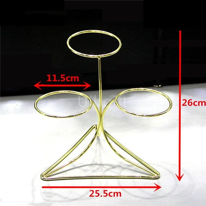 Support de bol doré pour Sauce à bouche Oblique en acier inoxydable, Pot chaud, panier d'assaisonnement pour Buffet, Pot plat, récipient, bol sphérique pour salade