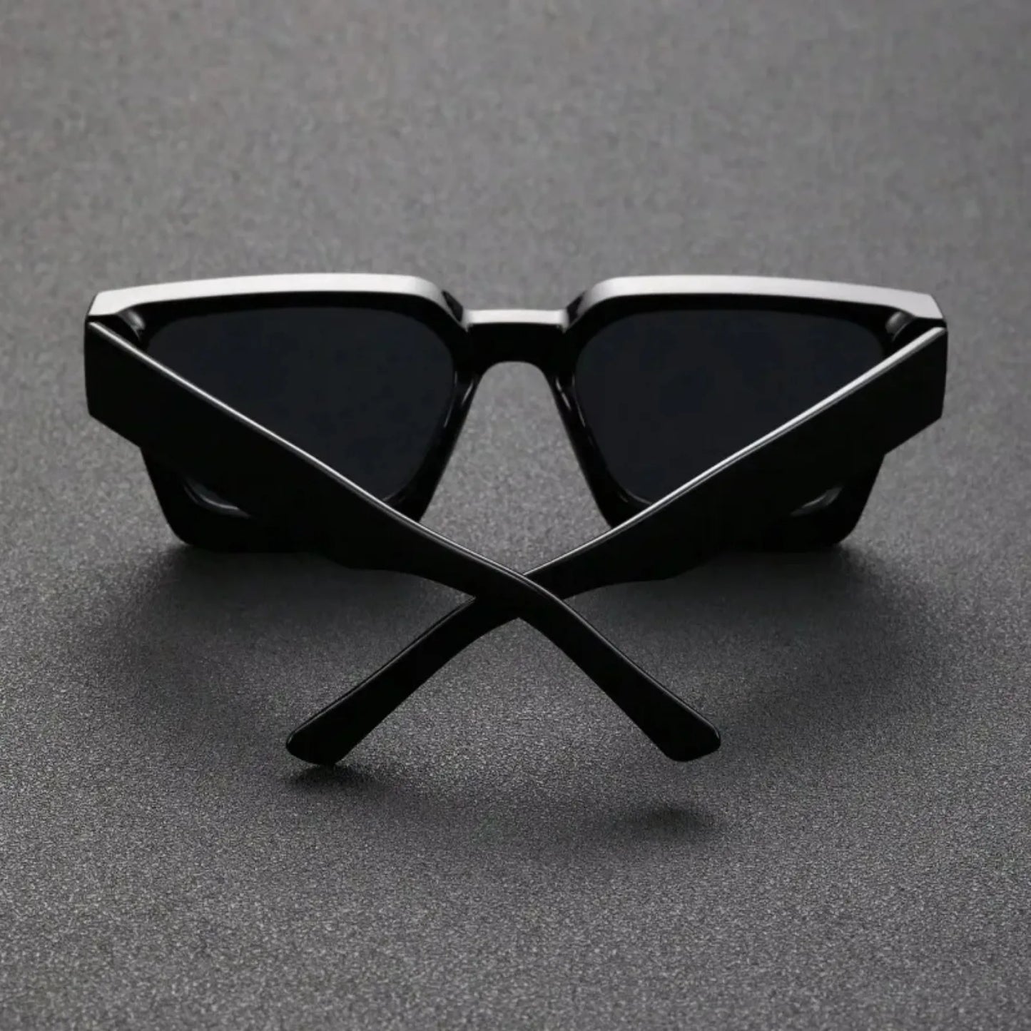 Lunettes de soleil unisexes en plastique, monture carrée, à la mode, pour la photographie de rue et les voyages à la plage, accessoires de conduite, 1 pièce