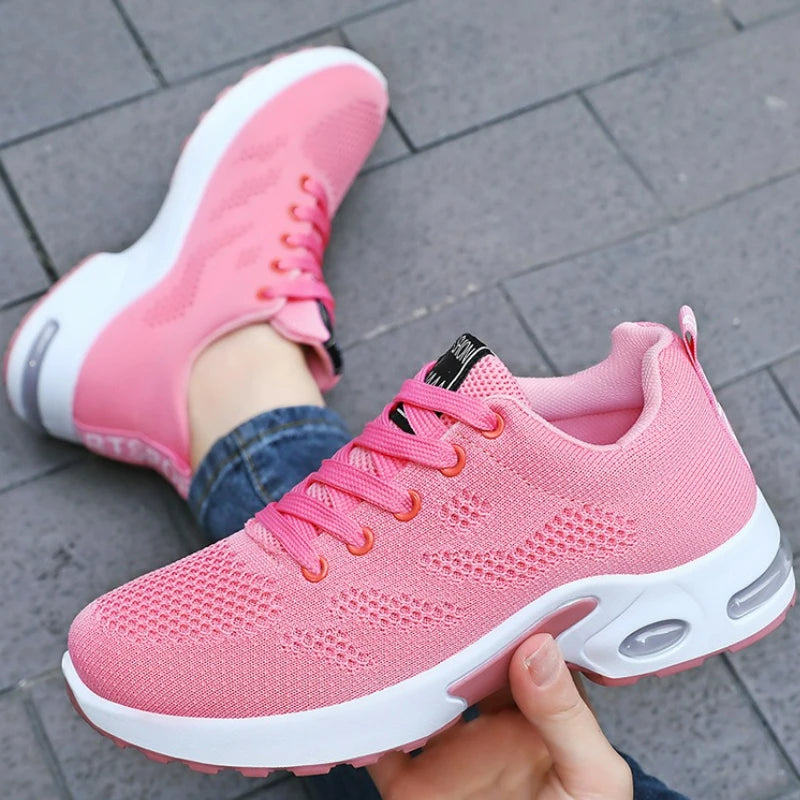 Chaussures pour femmes plate-forme baskets maille chaussures de course en plein air gros léger femmes chaussures décontractées de luxe blanc chaussure vulcanisée