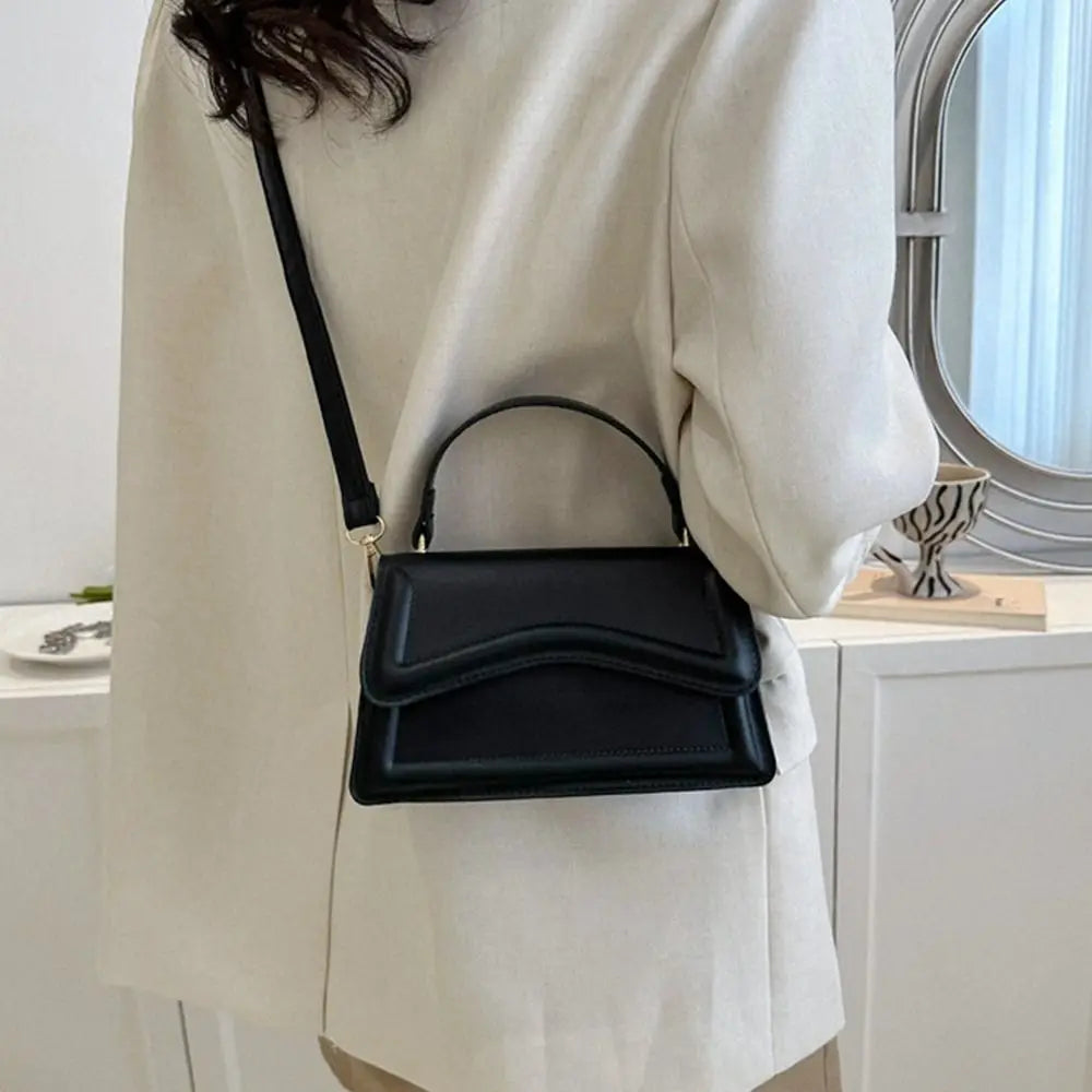 Nouvelle mode sac à bandoulière tendance en cuir PU sacs à main messager couleur unie loisirs élégant sacs à bandoulière pour femmes filles