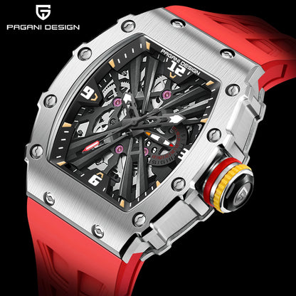 PAGANI UCO-Montre à Quartz pour Homme, Modules Movt VH65, Cadran Seton, 2024 m, Étanche, dehors, Rectangle, Verre Saphir, Nouveau, 100
