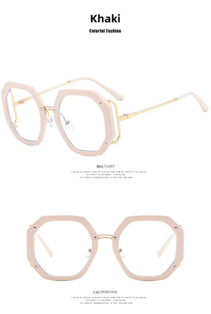 Lunettes photochromiques pour femmes, nouveau Design de marque à la mode, grand polygone, Anti lumière bleue, lecture sur ordinateur, hypermétropie, 2023