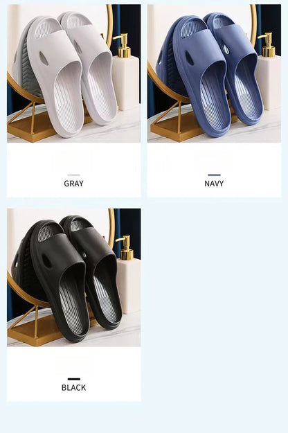 Pantoufles d'Été Confortables et Antidérapantes pour Couple, Sandales Légères à la Mode, pour l'Intérieur et la Maison, Tongs pour Femme et Homme