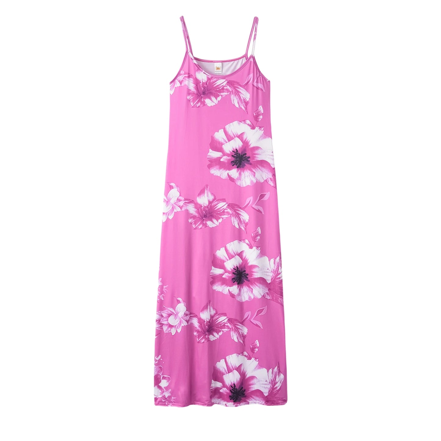 AmazoneBayNew-Robe à bretelles florales imprimées coupe basse pour femmes, vêtements sexy, été chaud