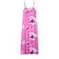 AmazoneBayNew-Robe à bretelles florales imprimées coupe basse pour femmes, vêtements sexy, été chaud