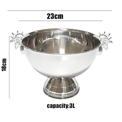 304 acier inoxydable tête de cerf oreille bol à Champagne seau à bière fût Double paroi de qualité alimentaire vin rouge bière refroidisseur seau à glace Bar