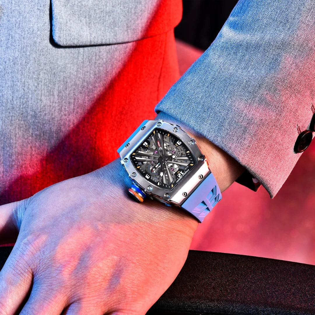 PAGANI UCO-Montre à Quartz pour Homme, Modules Movt VH65, Cadran Seton, 2024 m, Étanche, dehors, Rectangle, Verre Saphir, Nouveau, 100