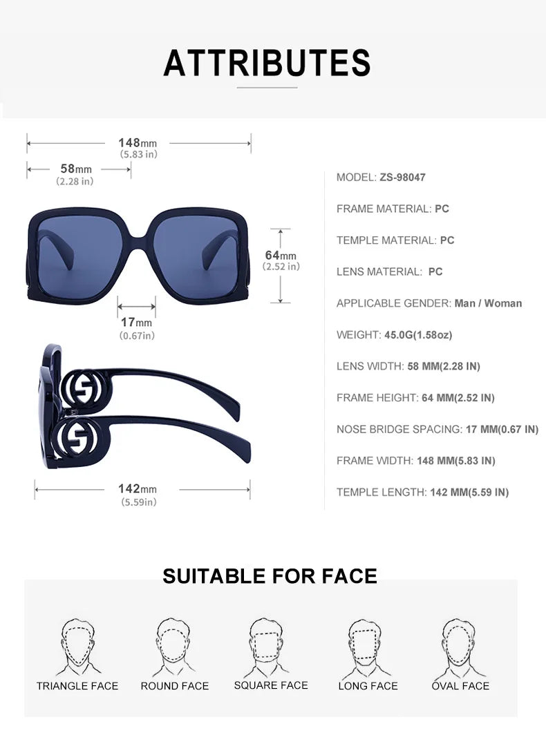 Nouvelles lunettes de soleil pour femmes rétro mode lunettes de soleil polygonales épissage couleur bloquée lunettes Design de luxe Uv400