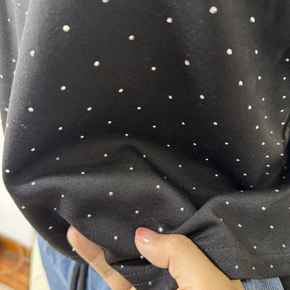 Ensemble deux pièces en Denim pour femmes, ensemble pantalon assorti, Streetwear Y2k, décontracté, perçage à chaud, hauts, jambes larges, pantalons longs, taille haute, 2025