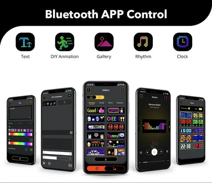 Écran d'affichage de panneau de pixels matriciel LED pour camion, Flexible, rvb, USB, 5V, motif de voiture, Graffiti, texte, projecteur, boutique d'animation, barre de rappel