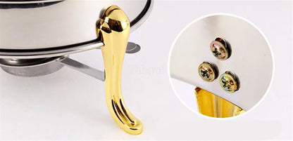 Pot à alcool en acier inoxydable, or sec, petit marmite, restaurant, hôtel, ménage commercial, shabu, pot à frire, réchaud de mariage