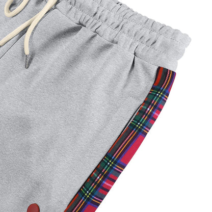 Pantalon en patchwork rayé pour homme, bouton latéral vintage, chimproximity, adt Straight fjMen, pantalon décontracté, printemps, automne, 2025