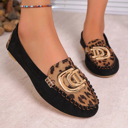 Mocassins pour femmes, sandales de bateau de conduite, décor de luxe, motif de mode, chaussures plates à enfiler, Sexy, élégantes, plates, confortables, décontractées, pour le bureau