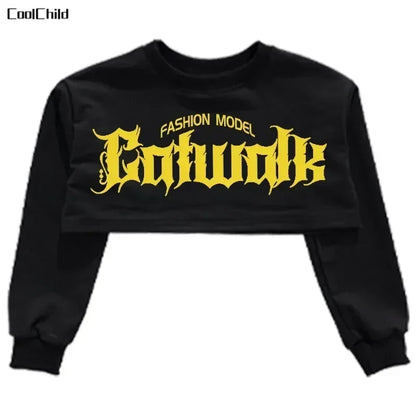 Ensemble de vêtements Hip Hop pour filles, haut court K-pop, pantalon cargo, cardigan de danse de rue pour enfants, streetwear pour enfants, groupe de filles, vêtements de jazz, mode