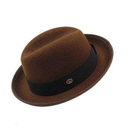 NOUVEAU chapeau de tarte de porc bord hommes femmes Fedora classique gentleman melon cosplay derby melon anglais chapeau panama jazz chapeau en gros
