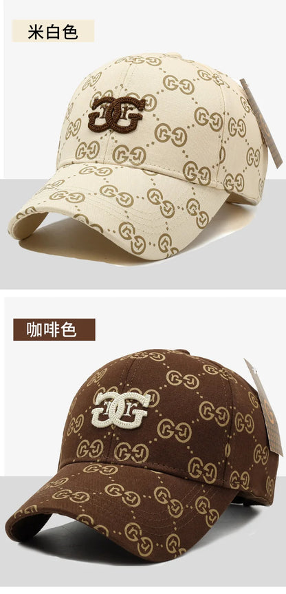 Casquette de baseball version coréenne pour hommes et femmes, chapeau à fleurs anciennes, plein de lettres ins, tendance, nouvelle collection printemps et été 2025