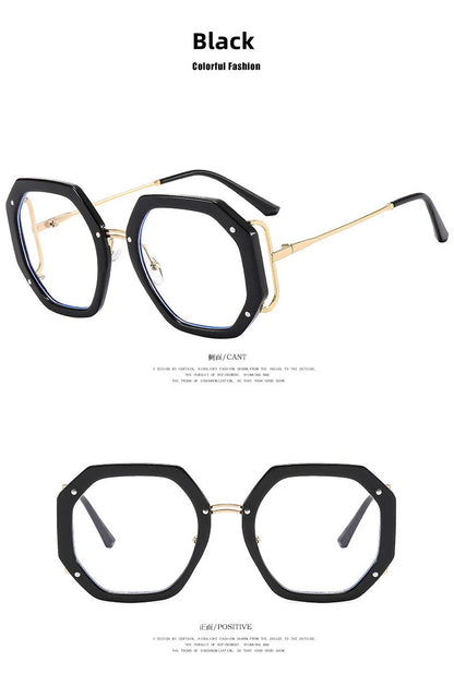 Lunettes photochromiques pour femmes, nouveau Design de marque à la mode, grand polygone, Anti lumière bleue, lecture sur ordinateur, hypermétropie, 2023