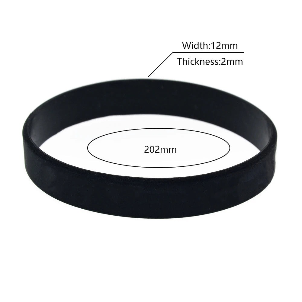 1 PC jésus croix juste et amour Bracelet en Silicone Style de mode femmes hommes Bracelet en caoutchouc bracelets chrétiens