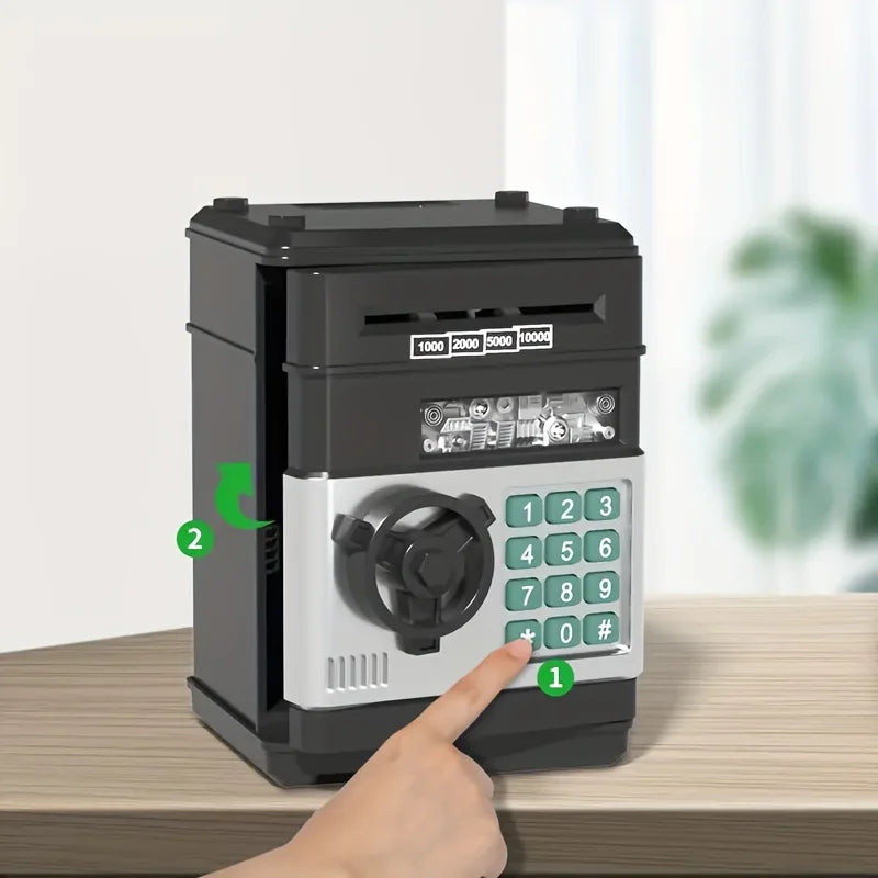 Tirelire créative automatique, Mini coffre-fort pour pièces de monnaie, économie d'argent, mot de passe, compteur de Code, serrure à clé, banque de monnaie, ATM, cadeau pour enfant