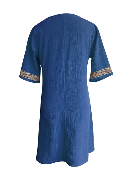 Robe en lin de coton pour femmes, vêtements décontractés, streetwear vintage, style ethnique, robe d'été élégante, vêtements de mode, Y2K