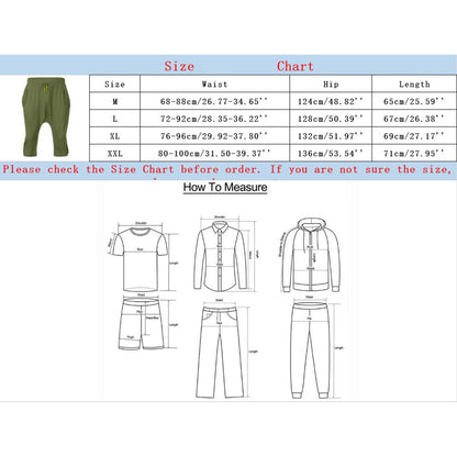 Pantalon de survêtement décontracté pour hommes, tendance Hip Hop en Europe et en amérique, ample, solide, sport de rue, Harlan, court, vêtements pour hommes