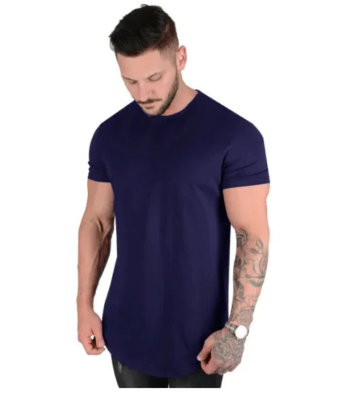 T-shirt de Fitness musculaire été hommes athloisir entraînement à manches courtes T-shirt de haute qualité coton hommes T-shirt Gym Sport chemise hauts