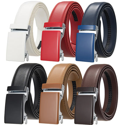 Nouveaux hommes ceinture mode alliage automatique boucle ceinture affaires décontracté décoration ceinture hommes ceintures 3.5 cm noir bleu rouge café