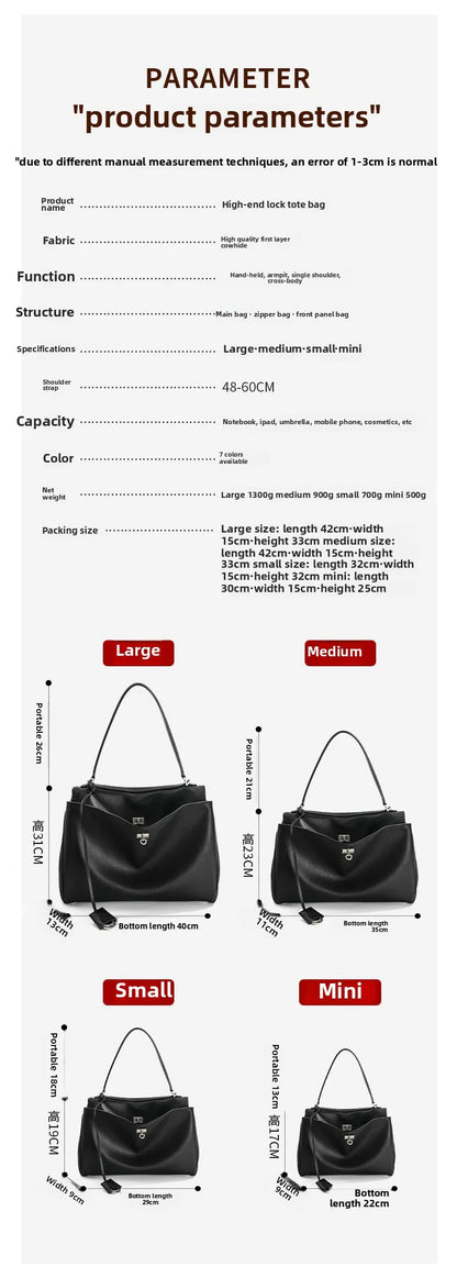 2025 Rodeo cuir grande capacité sac fourre-tout de banlieue sac à main à bandoulière unique sac à bandoulière sous les bras pour les déplacements élégants