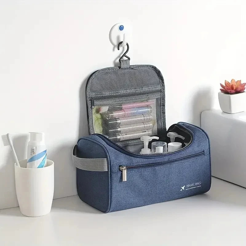 Trousse de toilette en cuir pour hommes et femmes, Kit Dopp, trousse de toilette suspendue pour hommes, trousse de toilette de voyage pour voyager, grand sac à cosmétiques pour T