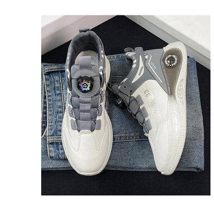 Baskets confortables coordonnantes pour hommes, chaussures à lacets, rotatives, durables, activités de plein air