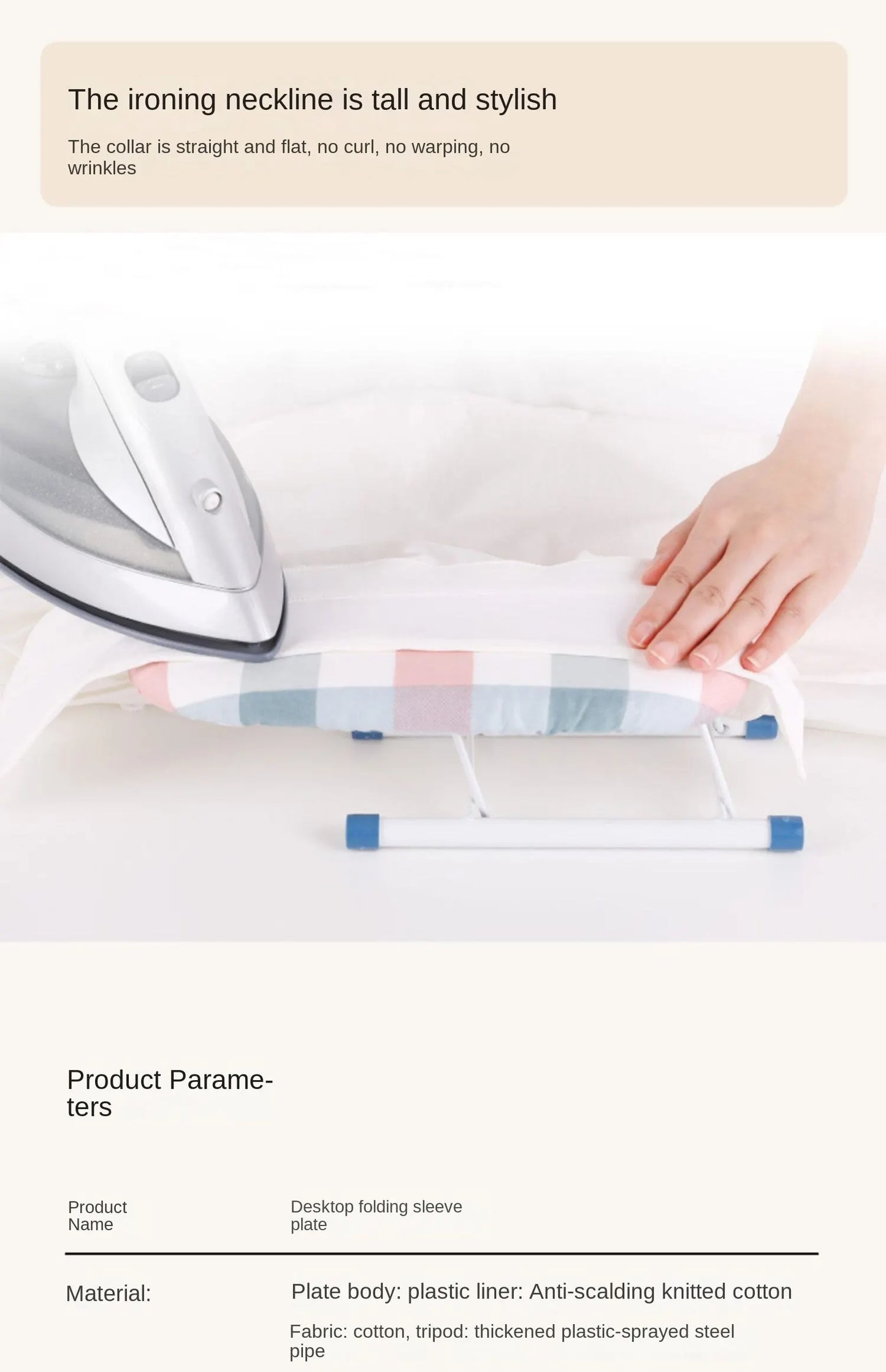 Mini planche à repasser portable pour vêtements, manches et chemises-petite taille, facile à ranger et à transporter