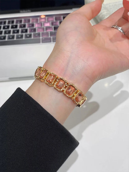 Bande de diamant élastique pour iWatch Ultra 10 9 8 7 6 5 Se 4, bracelet en métal pour femme Apple Watch 38mm 40mm 41mm 42mm 45mm 46mm 49mm