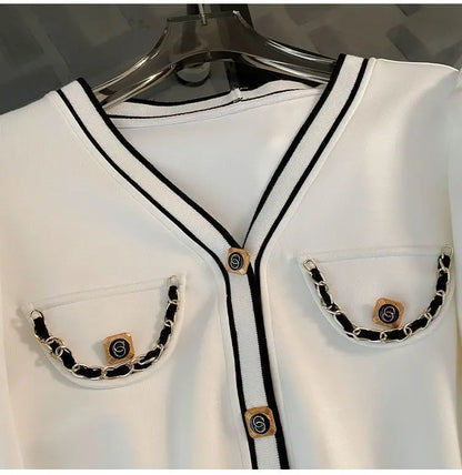 Printemps et automne haut de gamme sport décontracté ensemble femmes Western col en v haut pantalon à jambes larges deux pièces Setj Uicy Corture survêtement