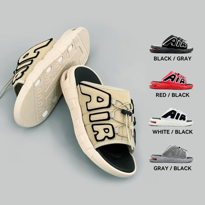 Pantoufles hommes coussin d'air conception glisser homme été nouveau PVC doux antidérapant hommes pantoufles de sport pour hommes tongs Chanclas Hombre