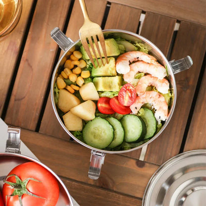 Boîte à déjeuner micro-ondes 350-3000ML, boîte à Bento Anti-fuite en acier inoxydable 304 de qualité alimentaire, boîte de pique-nique à forte étanchéité pour collations aux Fruits