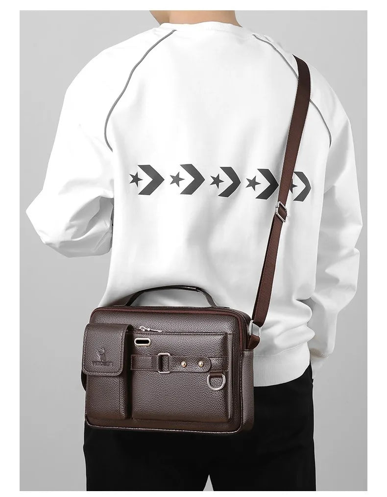 Sac à bandoulière en cuir PU pour hommes, sacs de poitrine imperméables, sacs de voyage, sacoches à la mode, offre spéciale