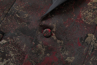 Costume vert 3 pièces pour hommes, veste de robe de soirée de mariage avec gilet et pantalon, ensembles Slim à la mode pour hommes, tissu Jacquard Beige, noir, bleu