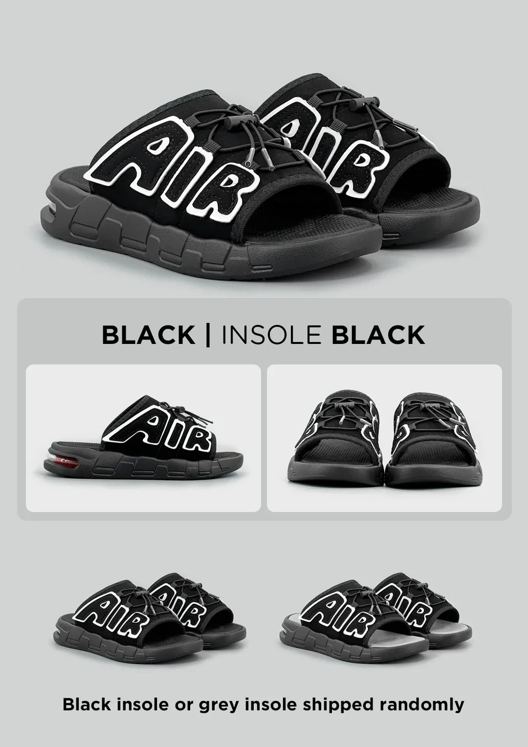 Pantoufles hommes coussin d'air conception glisser homme été nouveau PVC doux antidérapant hommes pantoufles de sport pour hommes tongs Chanclas Hombre