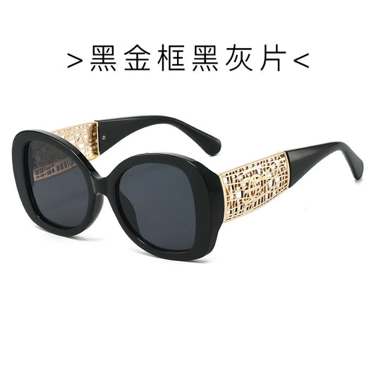 Lunettes de soleil tendance haut de gamme pour femmes et hommes, résistantes aux UV, rétro, personnalisées pour l'extérieur