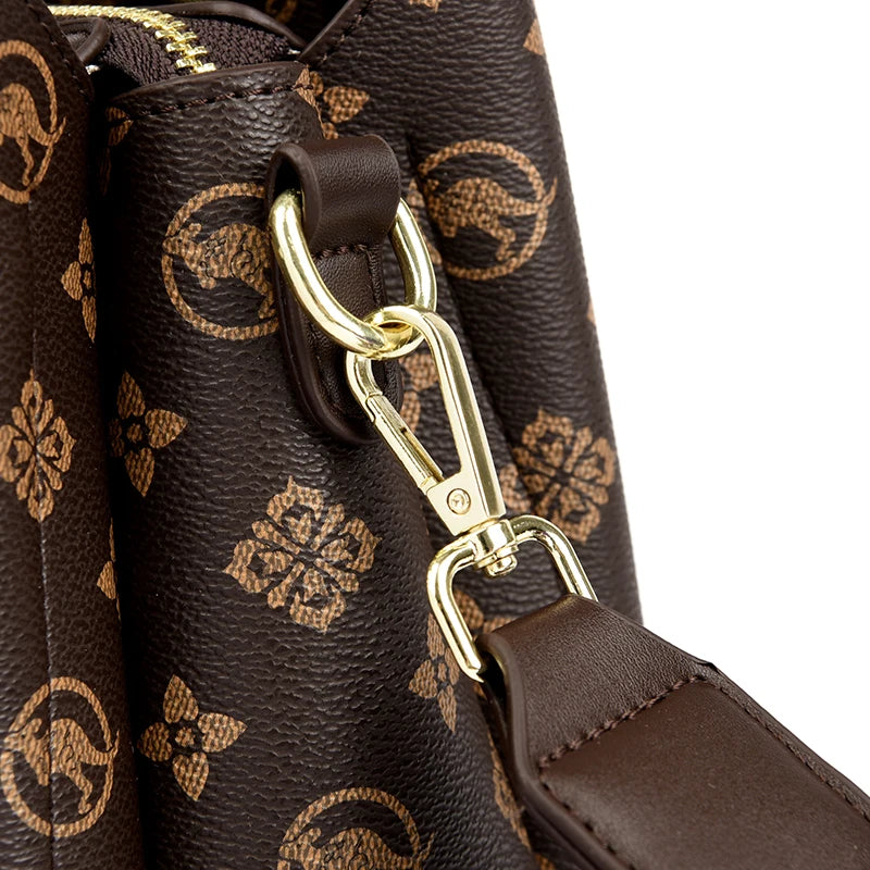 Sacs à poignée supérieure imprimés pour femmes, Sac à main en cuir de bonne qualité, Sac à bandoulière de luxe de styliste pour dames, Sac de banlieue